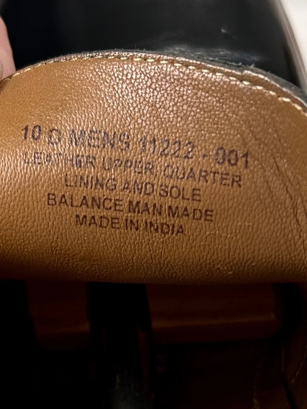 Florsheim Black Leather Cap Toe Dress Shoes with Leather Sole 10D